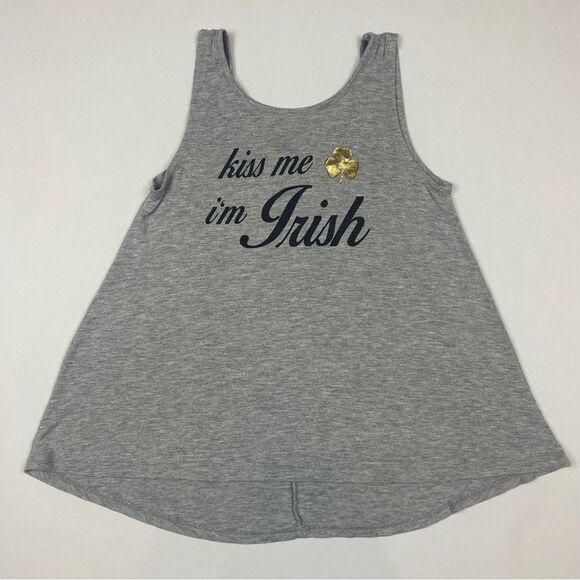 Rebel Sugar "Kiss Me I'm Irish" Tank Top - Picture 1 of 3